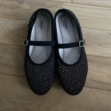steppi 라운드 메쉬 발레 펌프스