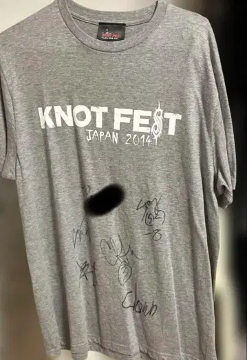 slipknot 티셔츠, 친필 사인 포함, knotfest2014