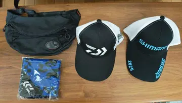 Daiwa 시마노 캡 2개 힙색 타월