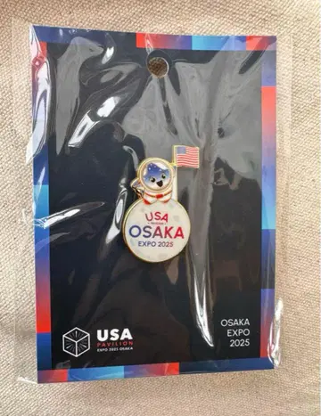 오사카 간사이 엑스포 미국 파빌리온 EXPO 2025 USA 핀 배지