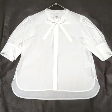 Yori yori 23SS 숏 쓰리 리본 블라우스 반팔 38