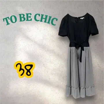 TO BE CHIC 투 비 시크 반팔 스트라이프 롱 원피스 38