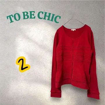 TO BE CHIC 투 비 시크 주홍색 가디건 2