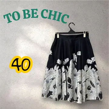 TO BE CHIC 투 비 시크 플라워 프린트 플레어 스커트 40