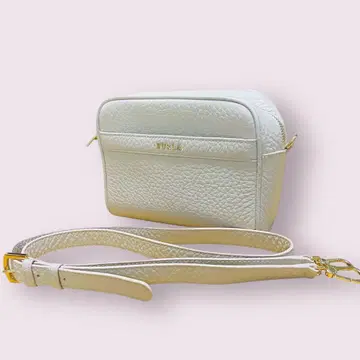 FURLA 아브릴 올 가죽 핑크 베이지 숄더 백