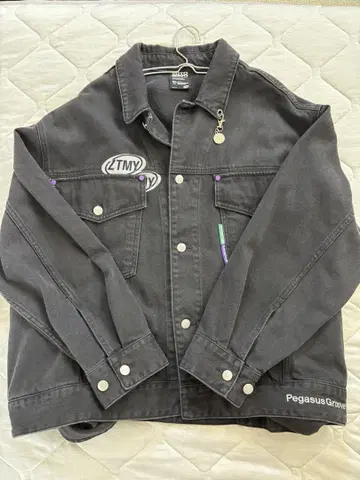 계속 한밤중이면 좋을 텐데 오버 사이즈 데님 자켓 L 사이즈