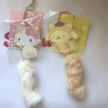 산리오 헬로키티 폼폼푸딩 아크릴 키링 세트