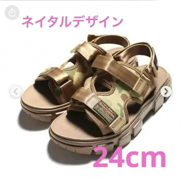 네이탈 디자인 샌들 카모 무늬 24cm