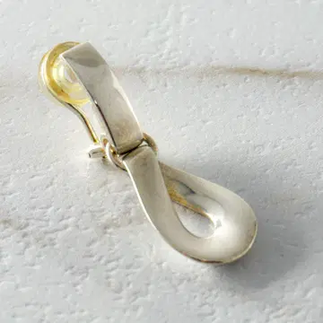 GEORG JENSEN 452 인피니티 귀걸이 실버 한쪽 귀