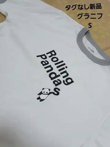 신상품 그라니프 롤링 팬더 티셔츠 화이트 S