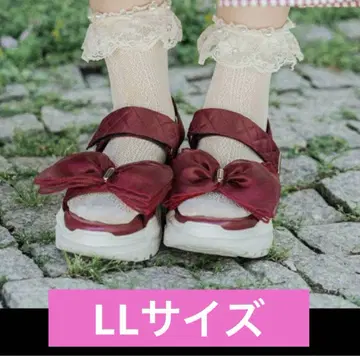 아오키 미사코 샌들 빨간색 L L 사이즈