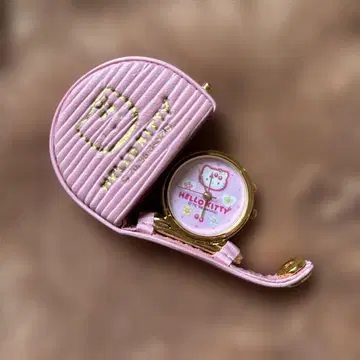 초레어 1998년 제작 헬로키티 체리 키티 미니 시계