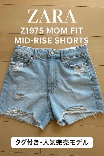 자라 MOM SHORT 하이 라이즈 숏 팬츠 4 USA