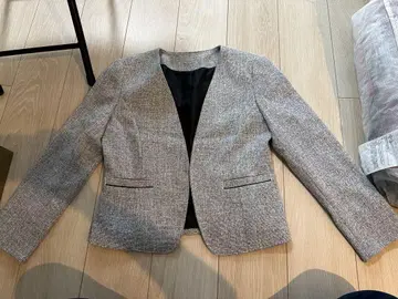 그레이 노카라 자켓 9AR