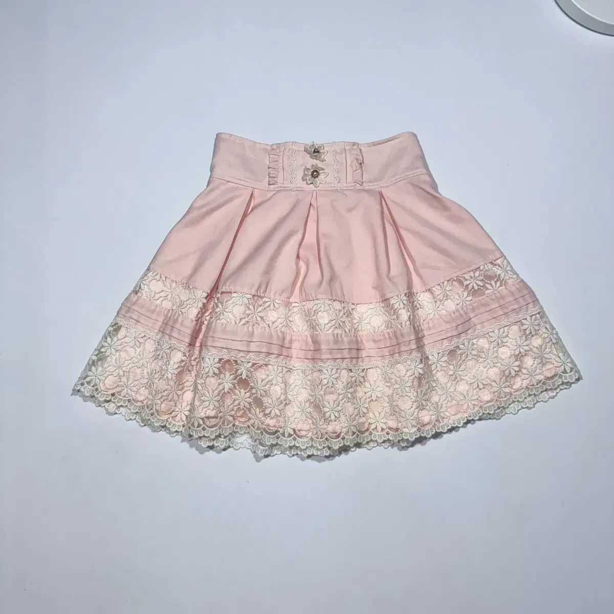 forusring Chiffon Lace Mini Skirt Black #포어링,#forusring