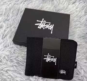 스투시 블랙 접이식 지갑