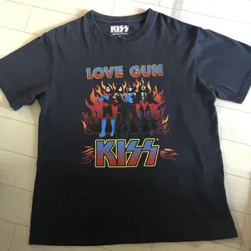 KISS LOVE GUN 티셔츠 LL 사이즈 블랙