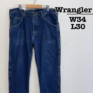 Wrangler 레귤러 핏 청바지 블루 W34L30 멕시코제