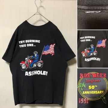 USA제 Bike Week 91 DAYTONA 티셔츠 싱글 스티치