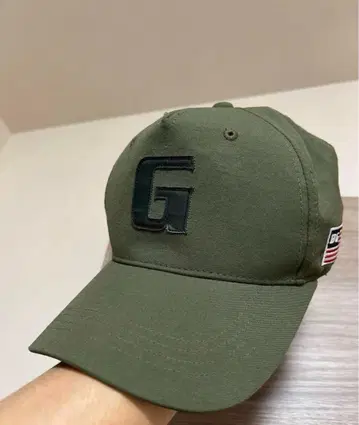 BRIEFING G 로고 캡 올리브