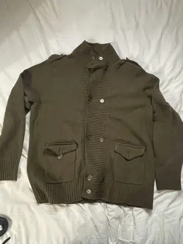 Tasso Elba 올리브색 가디건 L 사이즈