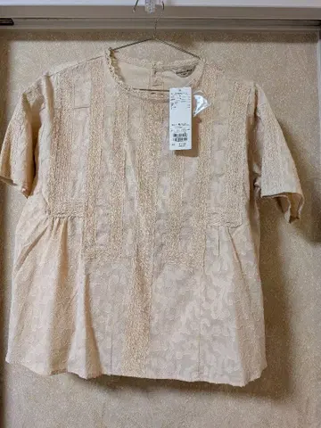 패치워크 레이스 블라우스  키나리  미사용