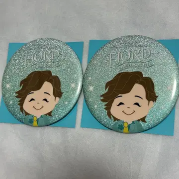 미세스 FJORD 피요르드 가챠 캔뱃지 후지사와 료카 2개 세트