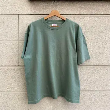 90s USA제 무지 티셔츠 반팔 티셔츠 그린 올리브 빈티지