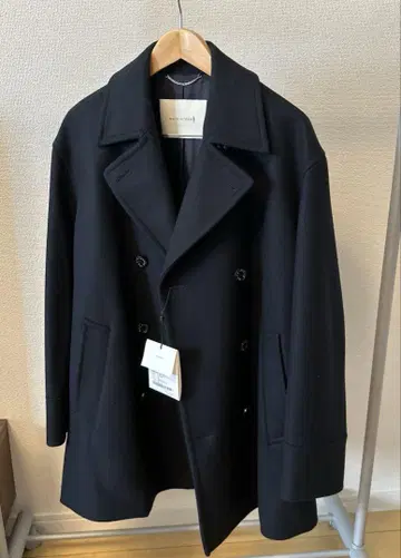 MACKINTOSH HUMBIE PEA COAT 네이비 38