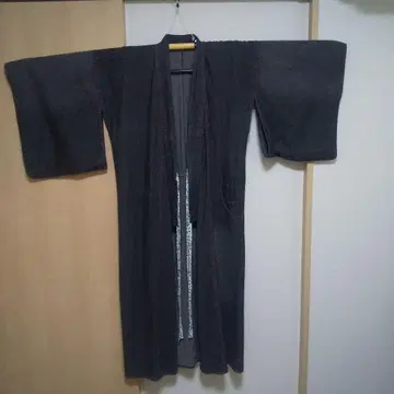 와유라쿠 단이 기모노 블랙 데님 L 대장