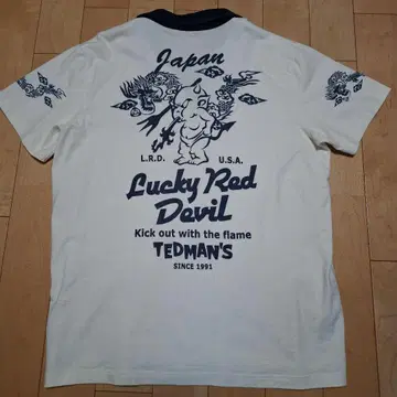 Ted Company Lucky Red Devil 티셔츠 2XL