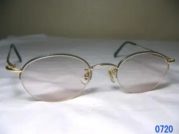 올드 잉글랜드 안경 프레임 하프 림 골드 금속 프레임