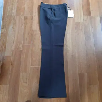 다크 브라운 라핀 피에르 카르뎅 슬랙스 플랫 프론트
