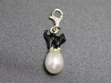 ThomasSabo 토마스 사보 참 SV925 검은 고양이 및 펄