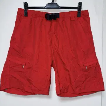 THE NORTH FACE 하프 팬츠 빨간색 L 사이즈