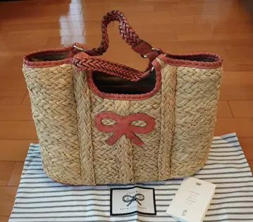 새상품급 안야 힌드마치 스트로우 토트백