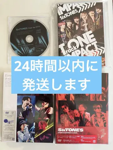 SixTONES 라이브 DVD 4종 세트