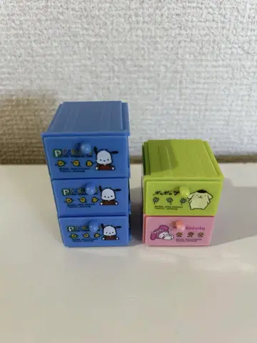 헤이세이 레트로 산리오 미니어처 서랍 케이스 보관함