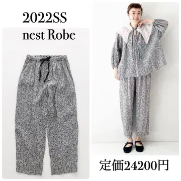 네스트로브 헴프 블랙 플라워 팬츠 꽃무늬 2022