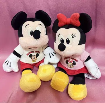 미키 & 미니 봉제 인형 세트 약 20cm