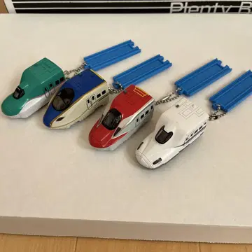프라레일 신칸센 미니어처 키링 4량 세트