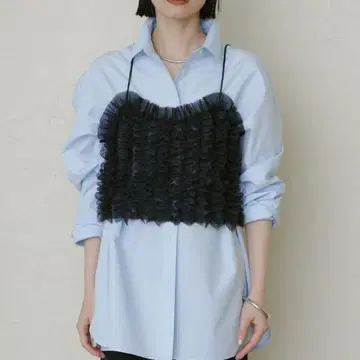 loungedress 셔츠 오버 사이즈 색스 블루 BASIC 셔츠
