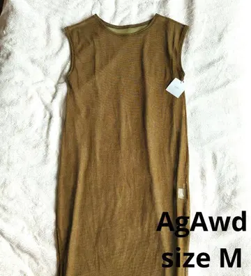 AgAwd 슬리브리스 메쉬 원피스 sizeM 미사용