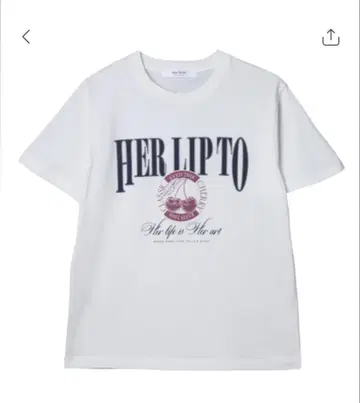 Herlipto Classic Cherry Tee 화이트 티셔츠
