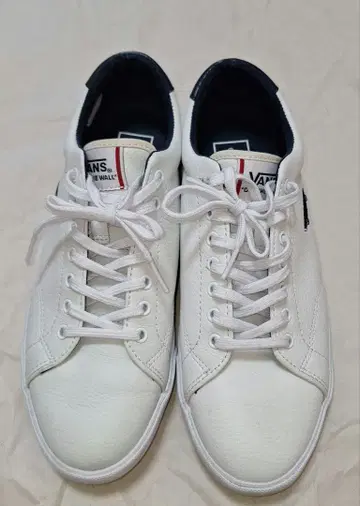 VANS v456L 브라이언 스니커즈 화이트 가죽 25.5