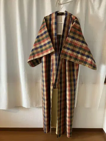 체크 무늬 기모노