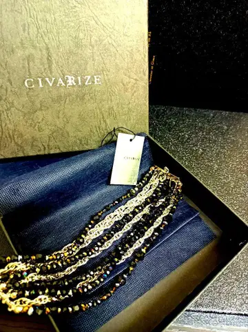 CIVARIZE 블랙 팔찌와 ROEN 지갑 세트