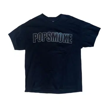 Vlone x Pop Smoke 로고 디자인 티셔츠