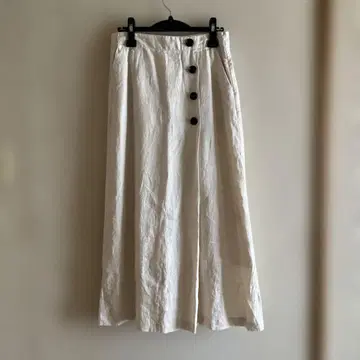 IENA SLOBE! 아이보리 버튼이 달린 롱 스커트