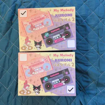 My Melody KUROMI 파스타 타월 2개 세트